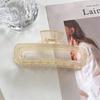 Horquilla Hueca Estilo Coreano Nuevo para Mujer, Tamaño Grande para Recogidos en la Parte Trasera de la Cabeza, Pinza de Tiburón con Acabado de Alta Gama, Accesorio para el Cabello