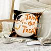 Fábrica direta de fronhas novas de Halloween transfronteiriças, decoração de quarto e sofá, fronha de linho com tema de fantasma e osso