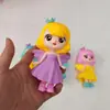 Adorno de Muñeca para Pastel de Princesa Pequeña de 11 cm, Decoración de Casa de Muñecas, Juguete para Niña, Accesorio de Muñeca de Plástico de Ángel para Disfrazar