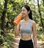 Garrafa de Água Dobrável de Silicone de Grau Alimentício, Copo Portátil para Viagem ao Ar Livre Esportes, 225ml/500ml