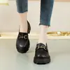 Mocasines populares para mujer, nuevos zapatos de cuero de suela gruesa para otoño 2026, versátiles, casuales, cómodos zapatos Mary Jane para mujer