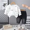 Sudadera de Primavera y Otoño para Niños 2025 Nuevo Top Elegante de Primavera para Niños Mayores Conjunto de Dos Piezas Venta al por Mayor desde la Fábrica de Origen