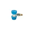 Manómetro de refrigerante con conector rápido ajustable, herramienta de llenado de refrigerante para aire acondicionado de automóvil, conector de conversión rápida de alta y baja presión