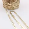 Diy14K color oro que conserva el corazón de amor cadena cadena suelta corazón de amor pulsera hecha a mano collar aretes accesorios