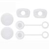 3 peças/6 peças terno qualidade Shlidan anti-transbordamento e à prova de poeira plug de copo silicone transparente tubo de sucção plug de manga 9/10mm universal