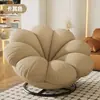 Sofá Perezoso Sala de Estar Silla con Forma de Pétalo Balcón Silla Lounge de Ocio de Moda Habitación Tatami Individual Silla Giratoria de Sofá