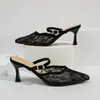 Sandalias Cerradas de Malla con Tira de Moda y Versátiles para Mujer Verano Nuevas Llegadas Suela Suave Tacones Altos 2026