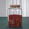 Venta al por mayor Frascos Sellados de Almacenamiento para Cocina de Vidrio de Borosilicato Almacenamiento de Granos Almacenamiento Frascos para Cáscara de Mandarina Gran Capacidad