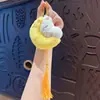 Chaveiro Pingente Coelho de Pelúcia Criativo Desenho Animado Festival do Meio Outono Decoração de Bolsa Fofa Chaveiro de Carro Presente Venda por Atacado