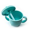 Amazon Taza de pajita de silicona para niños Taza de agua a prueba de fugas y caídas para niños Taza de agua aislante Taza de agua de silicona Fabricante de tazas de agua de silicona