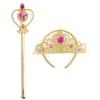 Set de Tiara de Corona de Fábrica para Niños con Varita Mágica Dorada Diadema Comercio Exterior Varita de Hada Productos de Yiwu