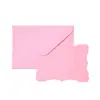 Sobres adhesivos de estilo europeo transfronterizos de colores con bordes ondulados, tarjetas de felicitación de color sólido simples, juego de sobres estilo occidental
