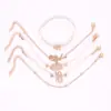 Joyería de Mano Transfronteriza Europea y Americana de Gran Venta, Lazo de Elefante, Pulsera Multicapa de Flamenco, Pulsera Apilable para Mujer, Accesorios de Moda