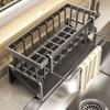 Estante de almacenamiento para cocina, escurridor de trapos, estante para condimentos domésticos sin perforaciones, grifo para fregadero, artefacto para fregadero