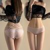 Moda Lingerie Feminina Sexy de Luxo Leve Cinto Fino Vazado Alta Elasticidade Cintura Alta plus size Lingerie Delicada de Renda Macia para Mulheres