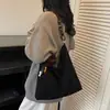 Bolsa de mano grande de textura casual para el día a día, moda, nueva, de piel de ciervo, retro, simple, versátil, bolso de mano, bolso de hombro