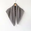Bufanda Cuadrada Sencilla y Elegante de Color Sólido para Primavera-Verano Estilo 70s, Bufanda de Terciopelo con Patrón de Espiga, Bufanda de Cuello Versátil de Alta Gama, Pañuelo para la Cabeza de Algodón y Lino