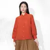 Jaqueta Curta Botões Gola Alta Estilo Retrô 2026 Primavera/Verão Novo Cardigan Issey Miyake Feminino Elástico Modelador Top Plissado