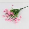 Flores Artificiais de Plástico Simuladas, Flores de Seda, Arranjos Florais para Casa, Orquídeas Grama da Primavera de 7 Ramos, Flores de Magnólia Simuladas de Narciso