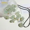 Acessório Pingente de Ágata Verde Natural, Novo Pingente Versátil da Moda Estilo Chinês, Presente para Live Streaming, Item de Barraca de Área Turística