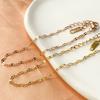 Pulsera Clásica Recomendada de Acero de Titanio Chapada en Oro Rosa Estilo Ins Versátil Para el Día a Día Pulsera Delicada para Mujer