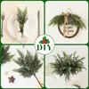 Meimei Navidad Transfronteriza Cedro Artificial Ramo DIY Decoración de Jarrón Accesorios y Adornos para Fotografía en Casa al Aire Libre