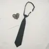 Corbata sin Nudos Corbata JK para Mujer, Decoración Estilo Japonés Color Sólido, Uniforme de Graduación Corbata DK Casual para Hombre Negro Azul Marino Borgoña Verde Oscuro
