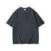Camiseta Masculina de Manga Curta Algodão Puro Pesado 300g, Solta Gola Redonda Marca Trendy Casal, Camiseta Básica Camada Interna, Camiseta Masculina