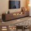 Mesa de Centro Retráctil Combinación de Mueble de TV Armario de Almacenamiento para Sala de Estar Mueble de TV Sencillo Gabinete de Piso para Apartamento Pequeño