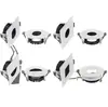Marco de carcasa para luz de techo empotrada redonda, cuadrada, ovalada, semicircular, fundición a presión, Mr16, accesorios de downlight antideslumbrante