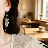 Placa de Incienso para Mosquitos sin Orejas Pinza para Oreja Diseño de Estilo Frío Pendientes Pendientes Largos con Borlas para Mujer Pinza para Oreja Indolora Versátil