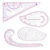 Régua para fazer placas de design de roupas, régua de corte, régua curva, régua de botão, régua de arco, régua macia, régua para fazer placas