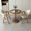 Mesa y sillas pequeñas redondas modernas y casuales para recepción y negociación en apartamentos pequeños, mesa de comedor, mesa redonda pequeña para balcón, para tiendas de té de leche y cafeterías