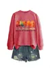 El otoño es mi color favorito sudadera versátil holgada para mujer comercio exterior transfronterizo Amazon al por mayor