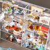 Soporte de Exhibición de Comida y Juguetes, Estante de Almacenamiento de Botellas de Vino en Miniatura, Caja de Almacenamiento de Figuras de Juguete, Acrílico Transparente