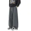 Calças impermeáveis personalizadas/outono e inverno masculinas, estilosas, para atividades ao ar livre, largas, de perna reta, para trabalho, grossas, estilo casual