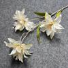3 Flores de Lirio Artificiales Pequeñas para Decoración de Bodas, Arreglo de Escena, Flores Falsas de Lirio para Decoración Suave del Hogar y Hotel, Envío Transfronterizo
