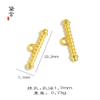 Novo ouro areia feito à mão diy flor miçangas material gola espaçador miçanga pulseira pulseira cordão furo passante acessórios de joalheria