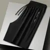 Pantalones Cortos de Verano de Seda Helada de Secado Rápido para Hombre Populares Transfronterizos del Fabricante Tallas Grandes Cinco Cuartos Pantalones Deportivos Sueltos Casuales