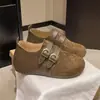 Moda Outono 2026 Leves Bico Redondo Planos Baixo Corte Sapatos Únicos para Mulheres Versáteis com Saias Solado Macio Sapatos Birkenstock
