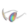 Talla de Arena parodia alienígena gafas divertidas marco multicolor bola fiesta gafas de sol divertidas exageradas gafas de sol