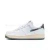 Putian Company Versão de Luxo Af1 Air Force One Amortecido ao Ar Casual Esportivo Versátil Duas Camadas Couro de Vaca Tênis Brancos Marca da Moda