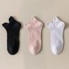 Calcetines 95% algodón para niñas calcetines deportivos en forma de U boca oreja elevación malla protectora transpirable desodorante color caramelo sin costuras tubo corto finos