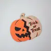 Nuevos adornos de madera para casa embrujada de Halloween transfronterizos, kit de material de madera de doble capa para bricolaje en casa, calabaza y conejo al por mayor