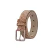 Cinturón Nuevo Estilo para Mujer con Hebilla de Pin, Piel de Vaca de Alta Calidad, Cinturón de Tela de Mezclilla Moderno y Versátil para Mujer, Transfronterizo