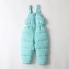 Conjunto de top con cuello de piel de invierno transfronterizo para niños, conjunto grueso y cálido de top con tirantes para bebé, nuevo al por mayor