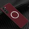 Capa Transparente Eletrodepositada para Celular Samsung s23ultra Carregamento Magnético S22Plus Película para Lente Completa Capa Macia
