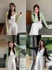 Xiaye Tencel Lyocell Estilo Coreano Simple Moderno Elegante Versátil Estilo Ins Cárdigan de Punto Protección Solar Camisa para Aire Acondicionado Delgado