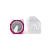Tubo cuadrado de brillo labial de 6 ml, lápiz labial líquido, tubo de plástico transparente, tubo vacío, material de embalaje cosmético.