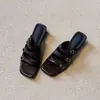 Sandalias negras de estilo de hada impresionantes, talla 35-43 más talla, para mujer, nuevas de verano 2026, sandalias de plataforma con tacón grueso estilo francés